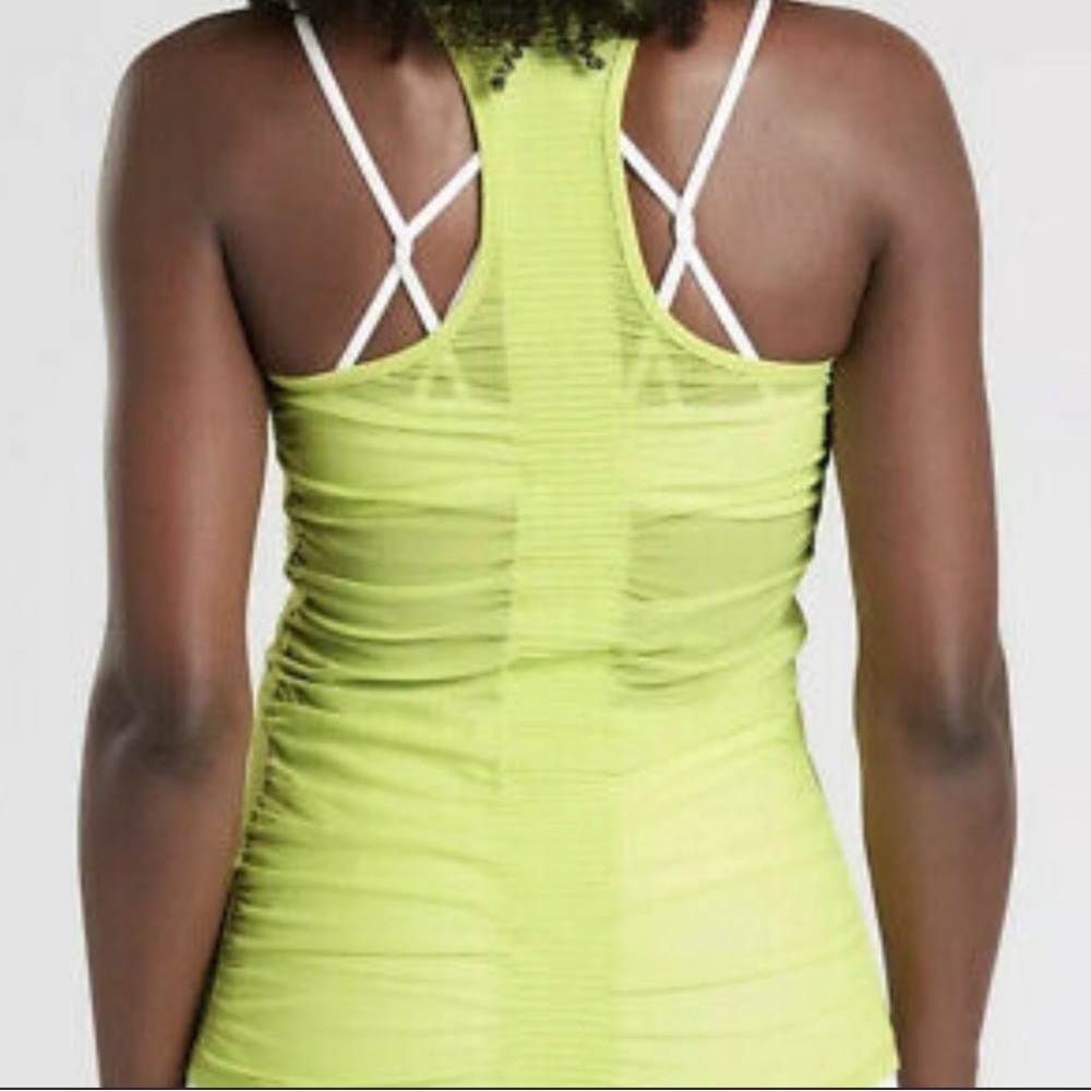 Athleta Bakasana Tank Neon Yellow XS